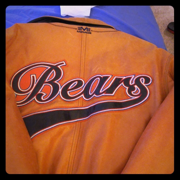100% Ginuine ALLleather Bears jacket